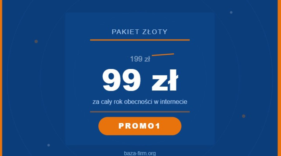 Kod rabatowy na pakiet Złoty